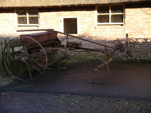 Zaaimachine uit de 18e eeuw